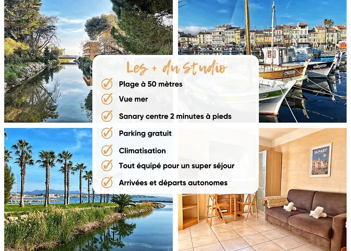 Sanary, Studio Vue Mer, A Deux Pas Des Plages Et Du Centre Ville